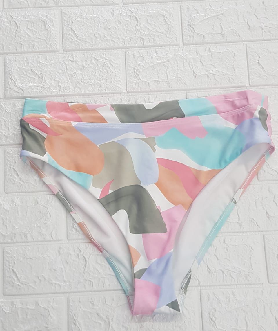 Sea Level - High Waist Band Bottom -Paintball /SL4535PB, Colour: Paintball, Size.: UK 8, Style: High Waist