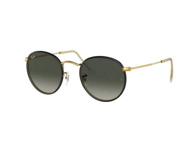Ray-Ban -  Sun Glasses - Black on Legend /Gold Grey Gradient- RB3447