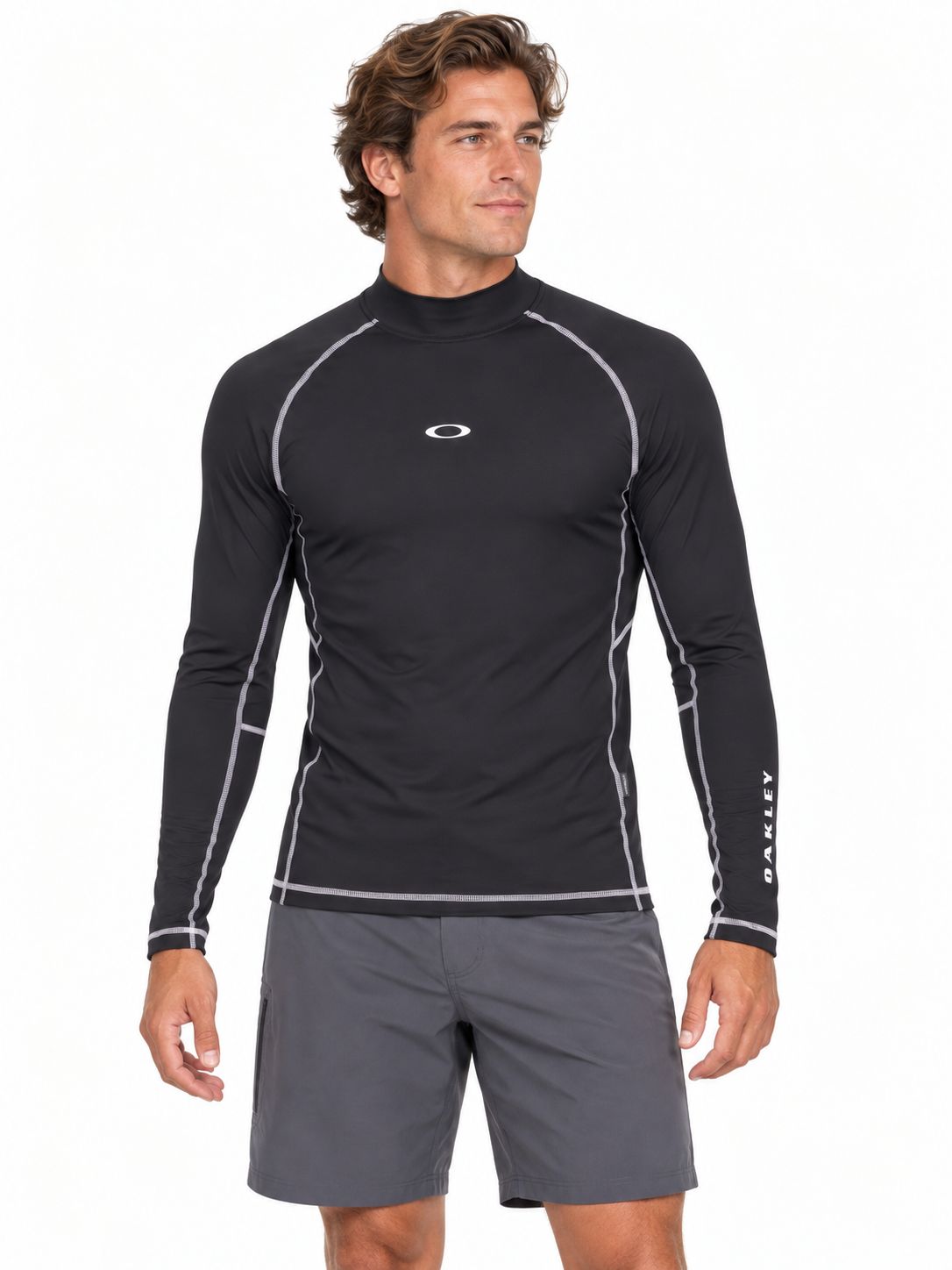 Oakley - Bhodi Ellipse L/S Rashguard -  Black, Sizes: X-Small