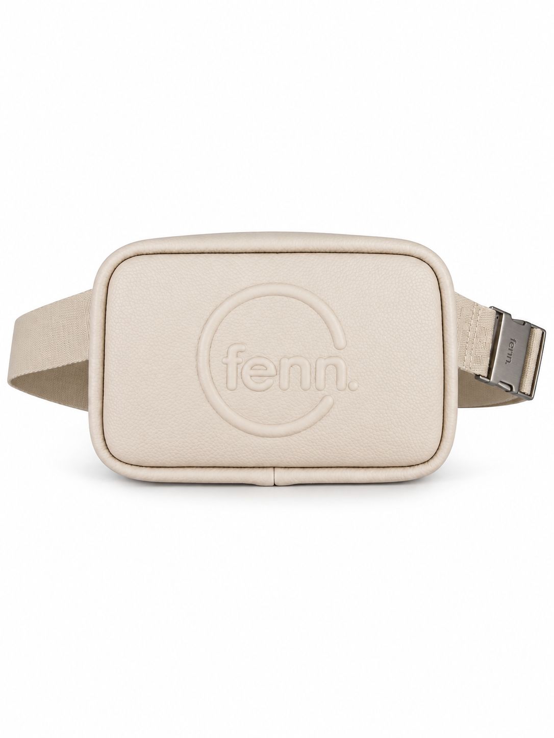Fenn - Pouch Canvas Strap - Oatmeal - Silver Zip