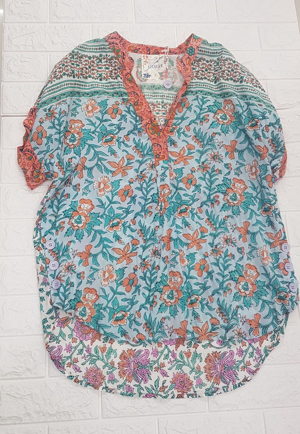 Lulalife - 1823 -Barney S/S Top, Size.: X-Small