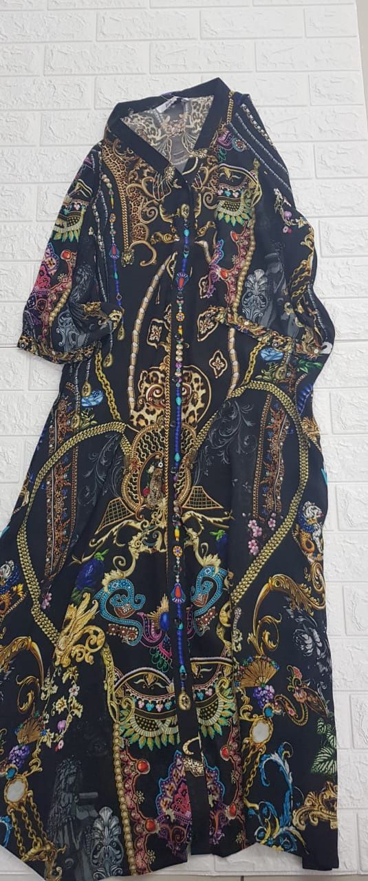 Iconic - Maxine Long Dress - Black &amp; Gold, Size.: XS