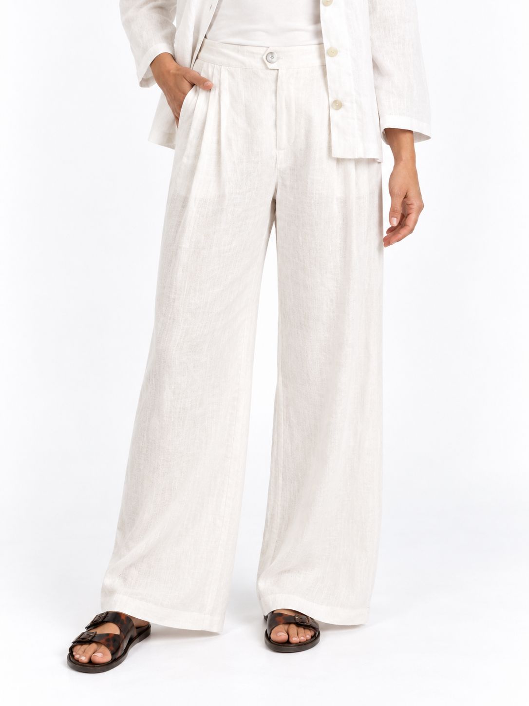 Slick -Vera - Wide Leg Pant - White, Size.: 1