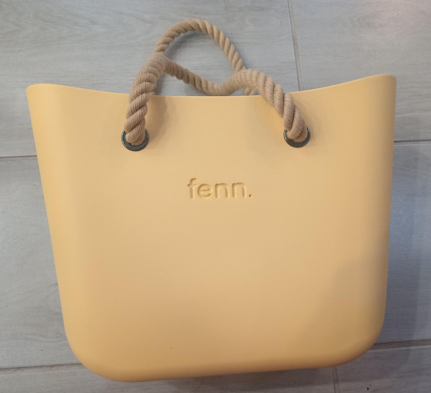 Fenn Collection -  Original Bag Yellow - Beige Inner, Handles: Rope Handles, Inner Colour: Beige Inner