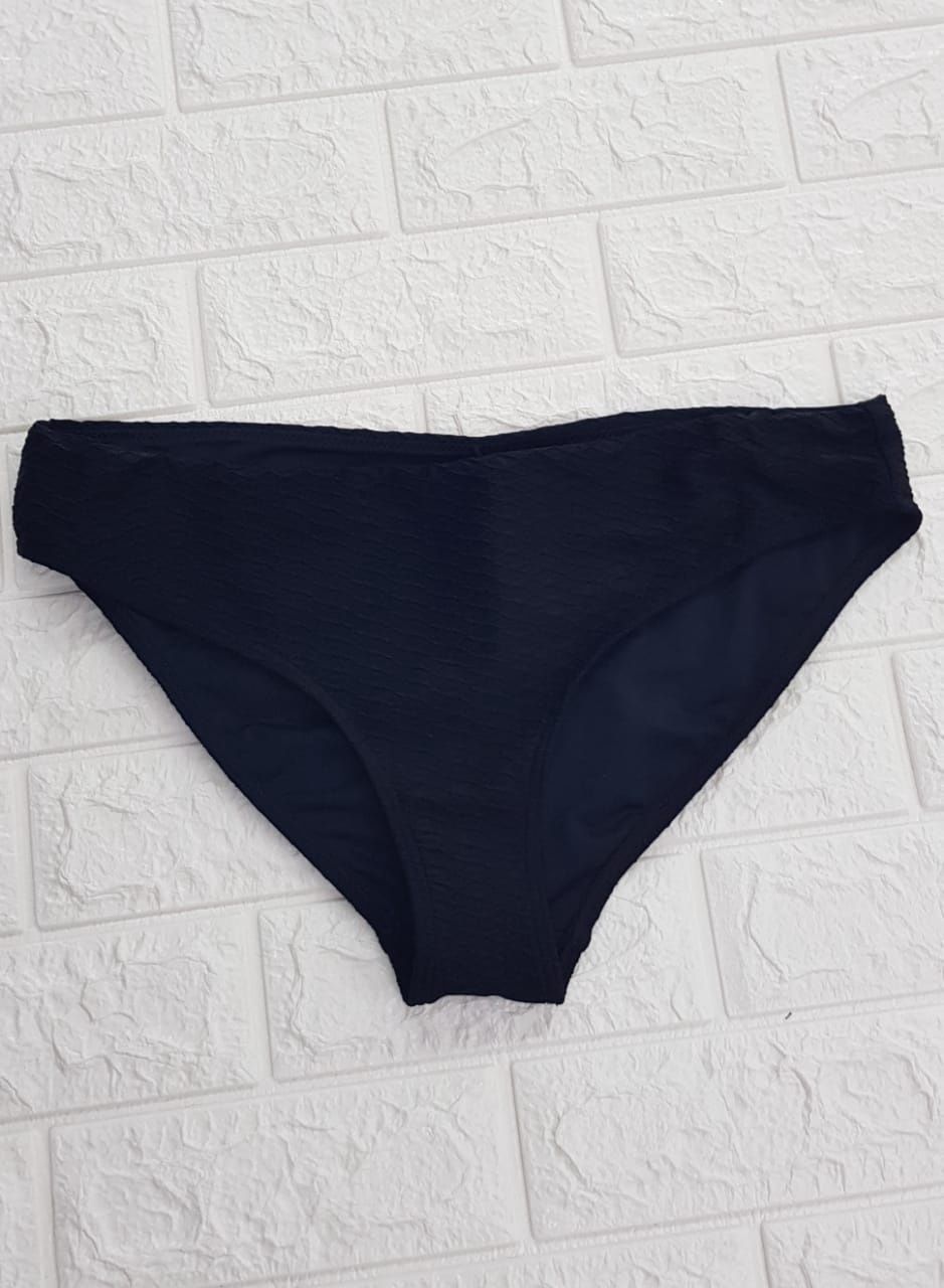 Sea Level - Honeycomb Mid Bikini Bottom -Black /SL4479HC, Colour: Black, Size.: UK 8, Style: Mid Bikini