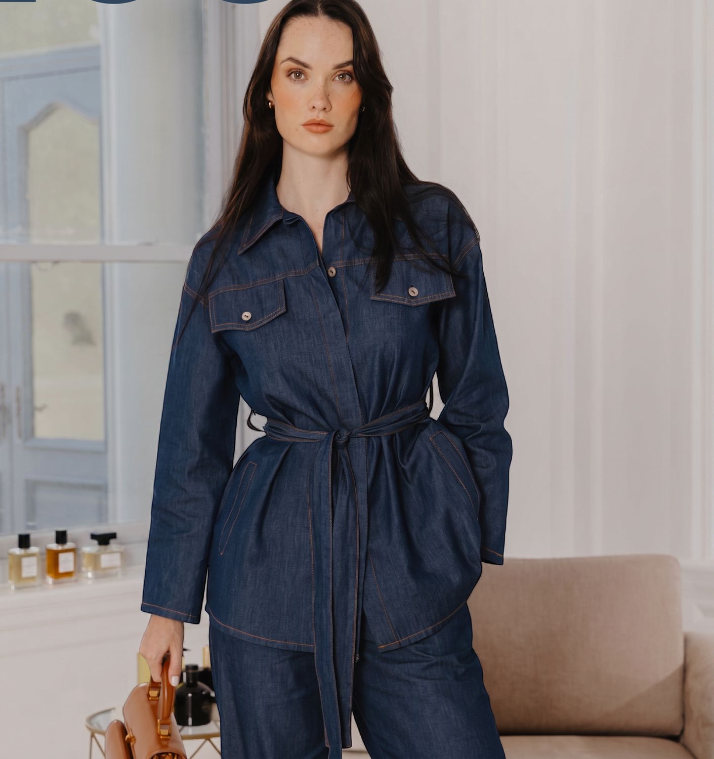 Gia - Cleo - Denim Top, Size.: XS