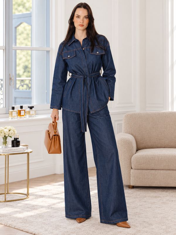 Gia - Cleo - Denim Top