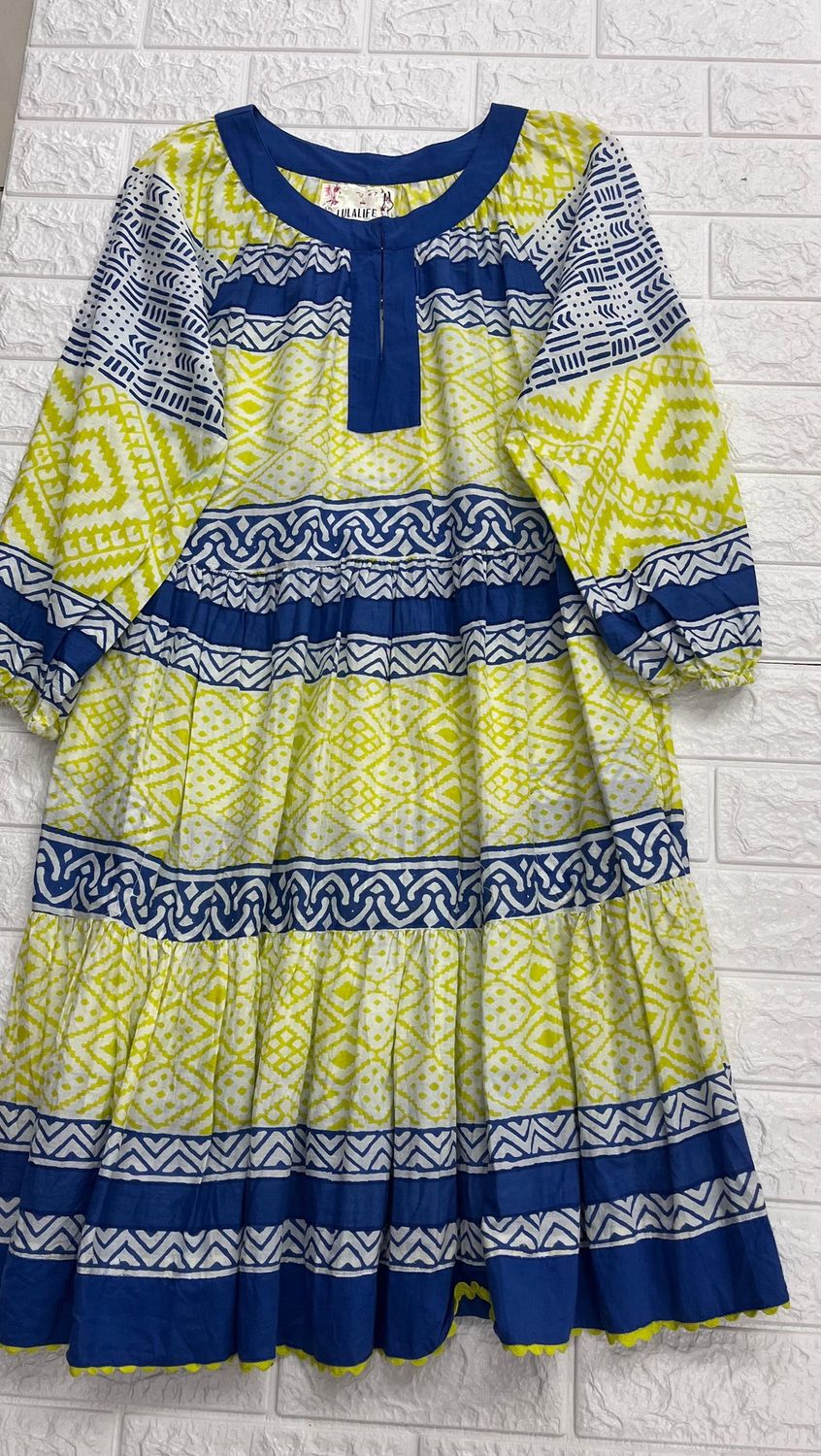 Lula Life - Taegan Short Beach Dress, Description: Ocean, Size.: XS