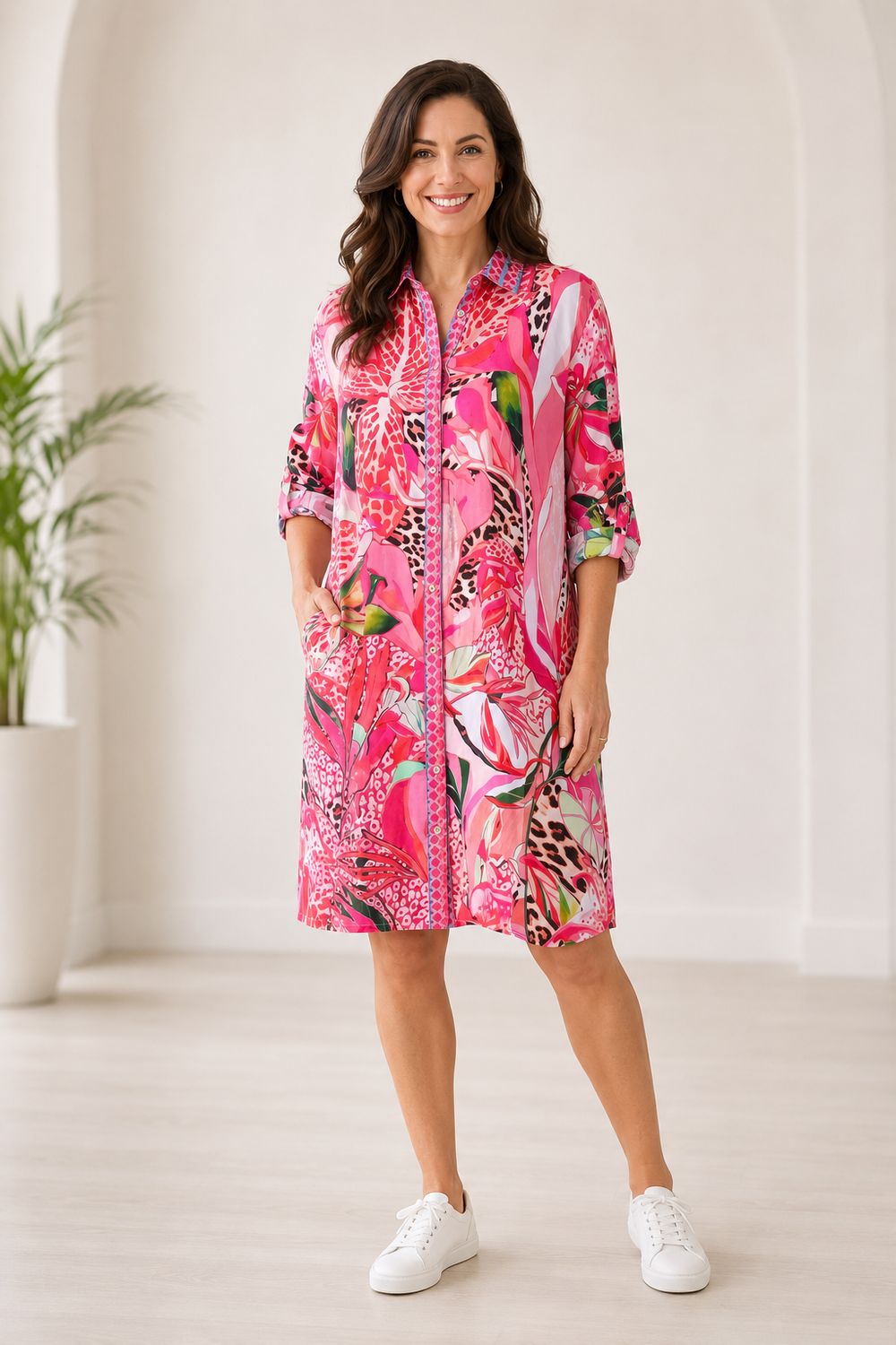Frock 'n Roll - Maddison Short Dress With Tab Sleeve Code : MSD - 4, Size.: XS