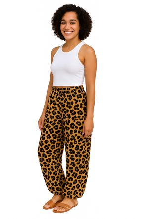 Indoblu - LP7-R - Ladies Relaxed Pants - Leopard