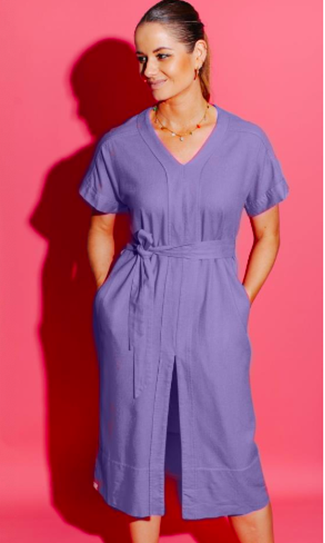 Stil Capsule -  Pia Shift Dress - Violet, Size.: XS