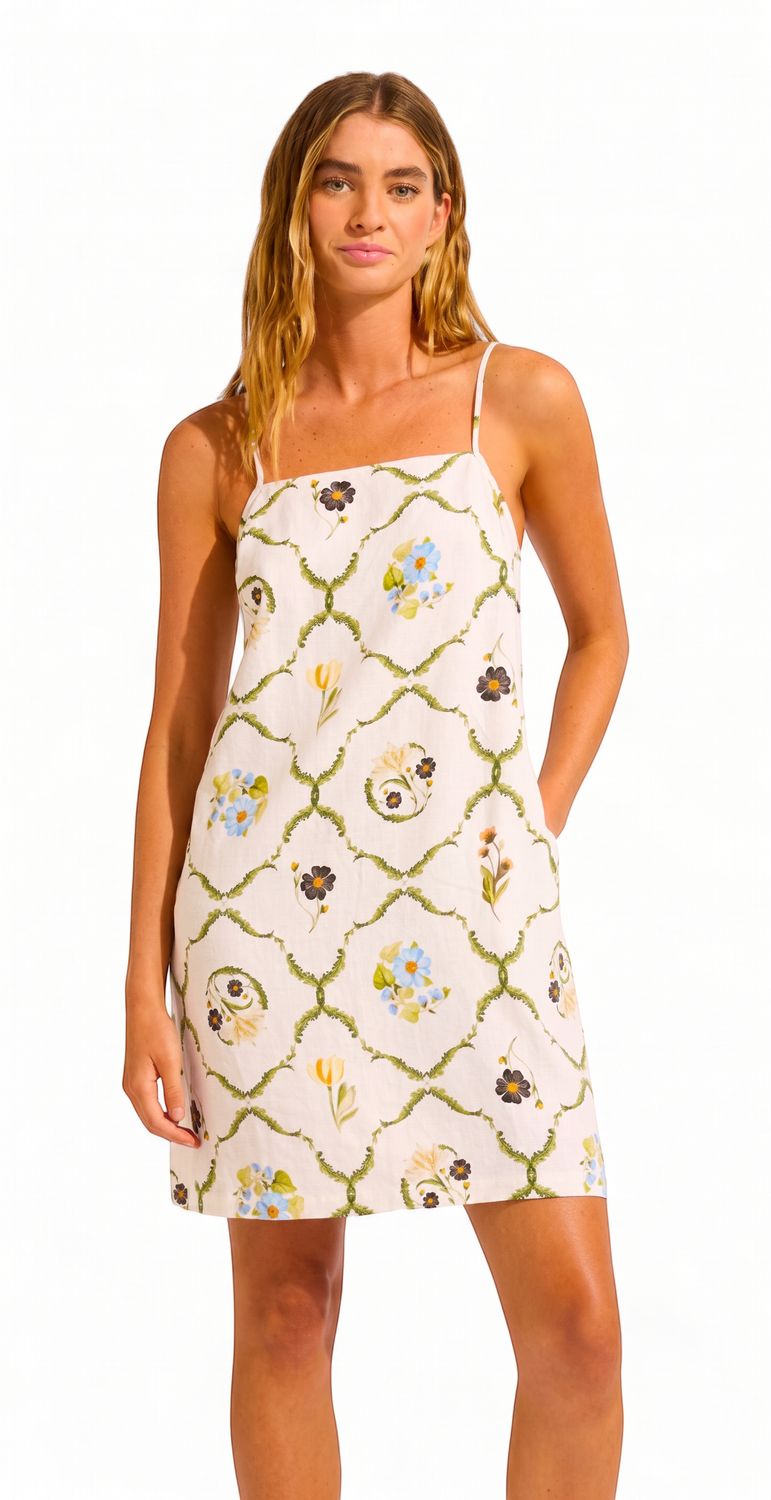 Seafolly - Modern Romance Bandeau Mini Dress  - White, Size.: XS