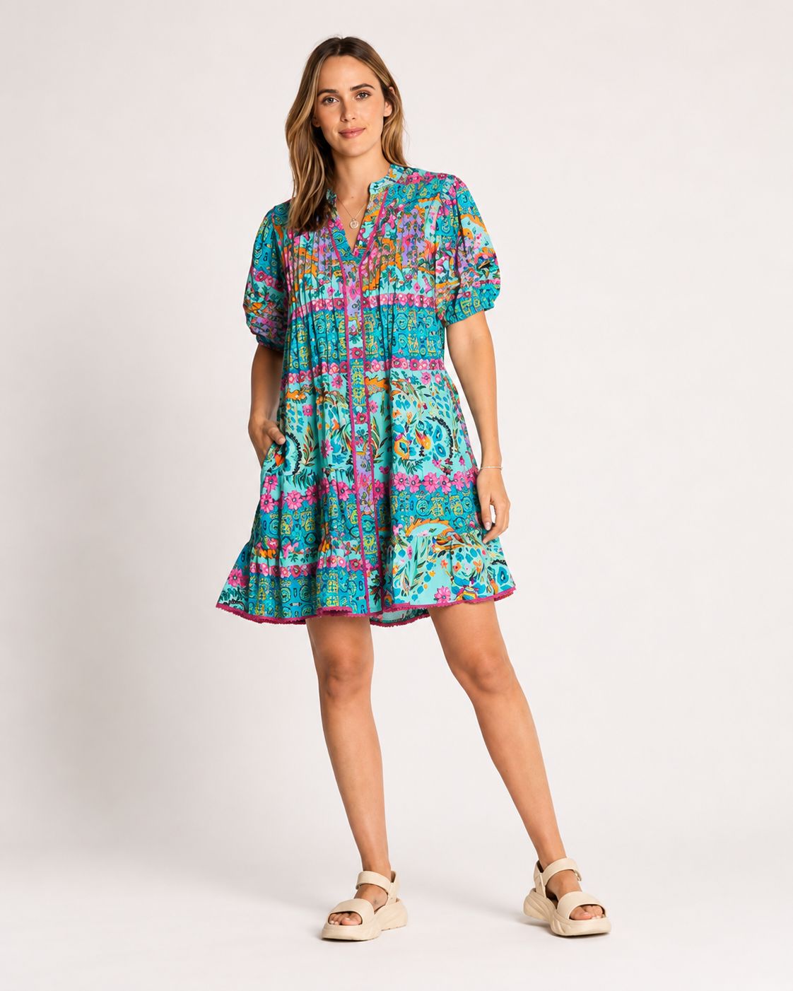 Lulalife Ratana Dress Lagoon, Size.: XS