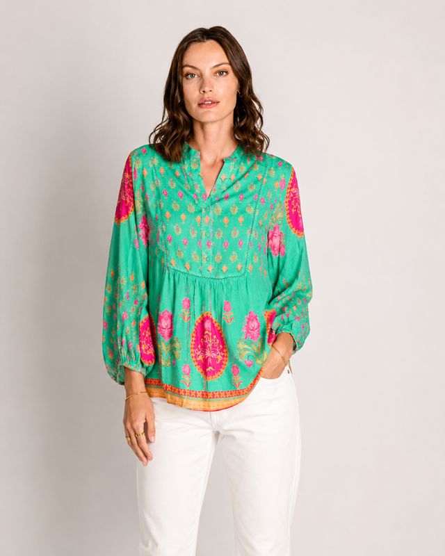 LulaSoul Grenadine Top - Sea