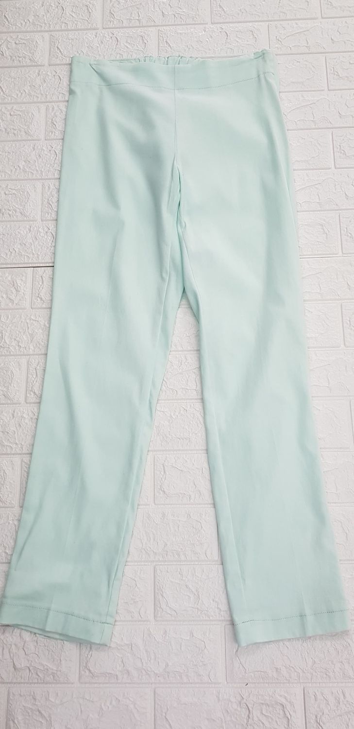 TopazzBlu - Flat Front Pants -Aqua, Colour: Aqua, Size.: 30
