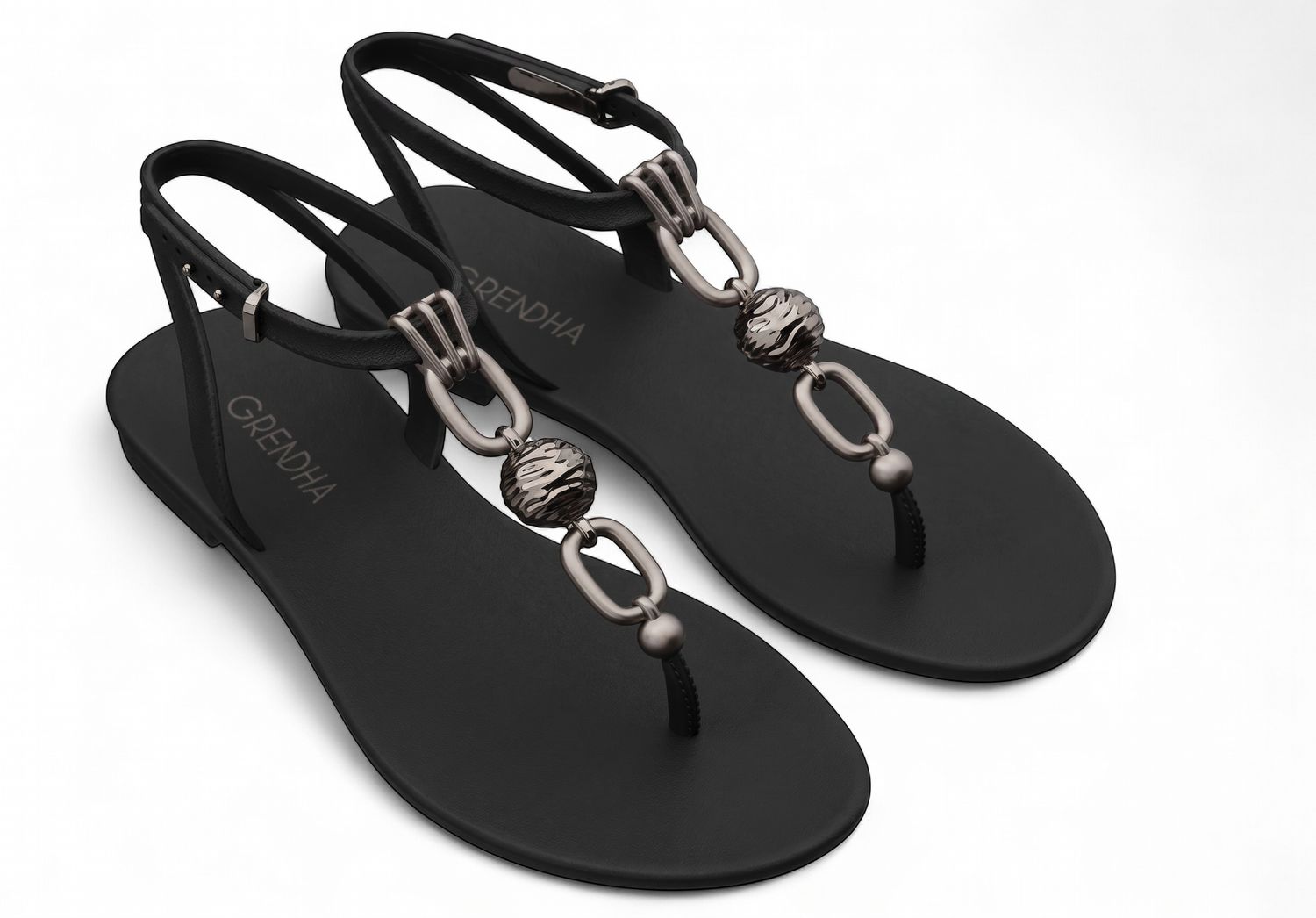 Grendha - Luxo Sand - Black, Size.: UK 3