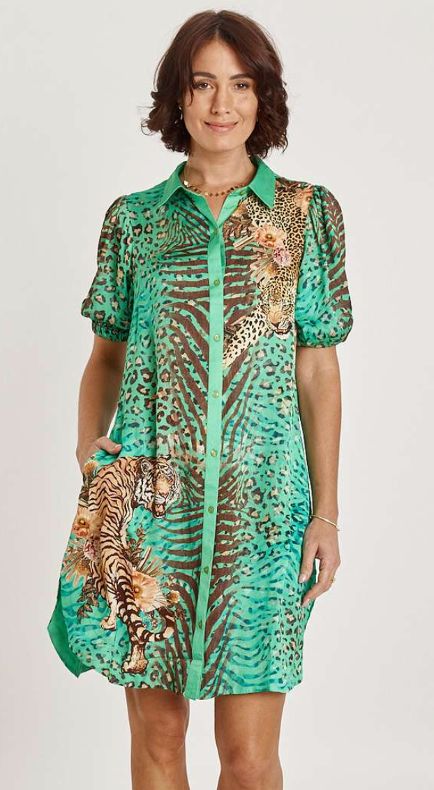 LulaSoul Maasai Dress Emerald, Size.: XS