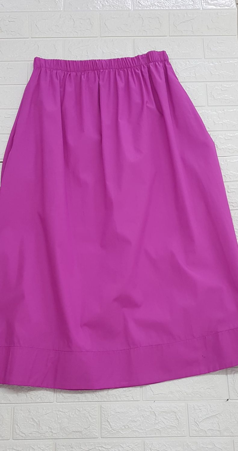 Tasha - Elle Midi Skirt - Emerald , Magenta ,Black