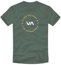 RVCA - Mens S/S T-Shirt - Stealth, Colour: Alpine-ALP, Sizes: X-Small