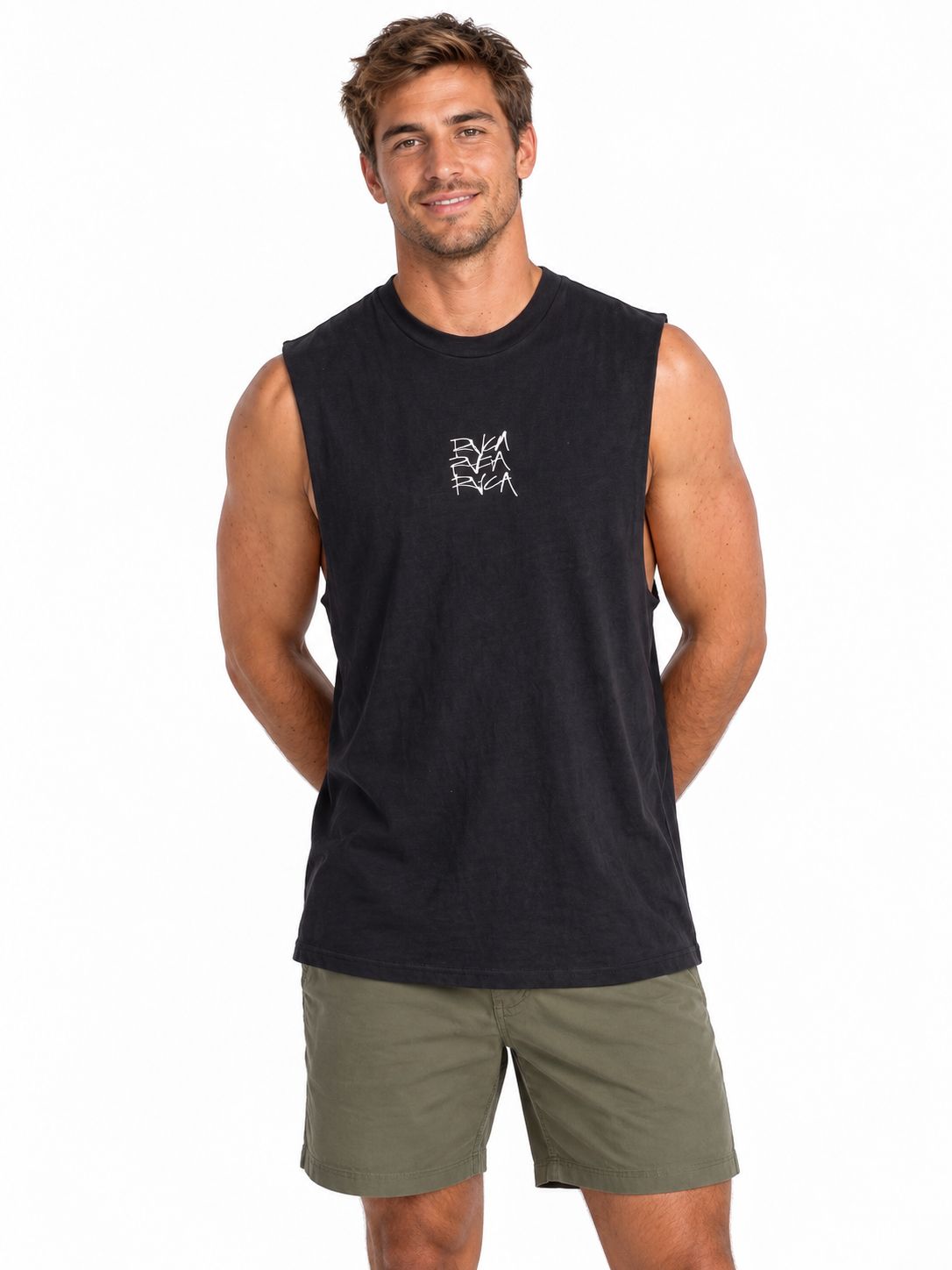 RVCA - Scrawls Muscle, Sizes: X-Small