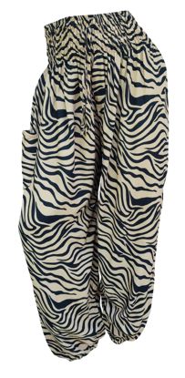 Indoblu - LP7-R - Ladies Relaxed Pants - Zebra, Colour: Black/Caramel R