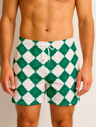 Granadilla - Mens Original  Shorts - Grid Lolly/ Green
