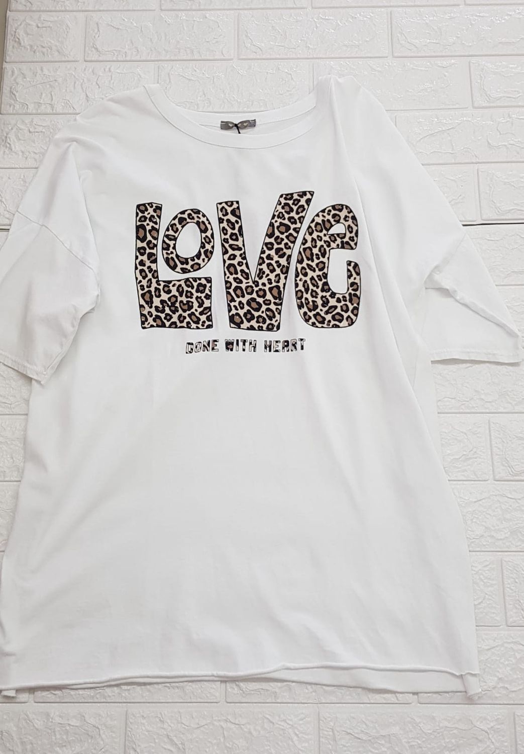 Pati Smith - Animal Print Love T-Shirt, Colour: White