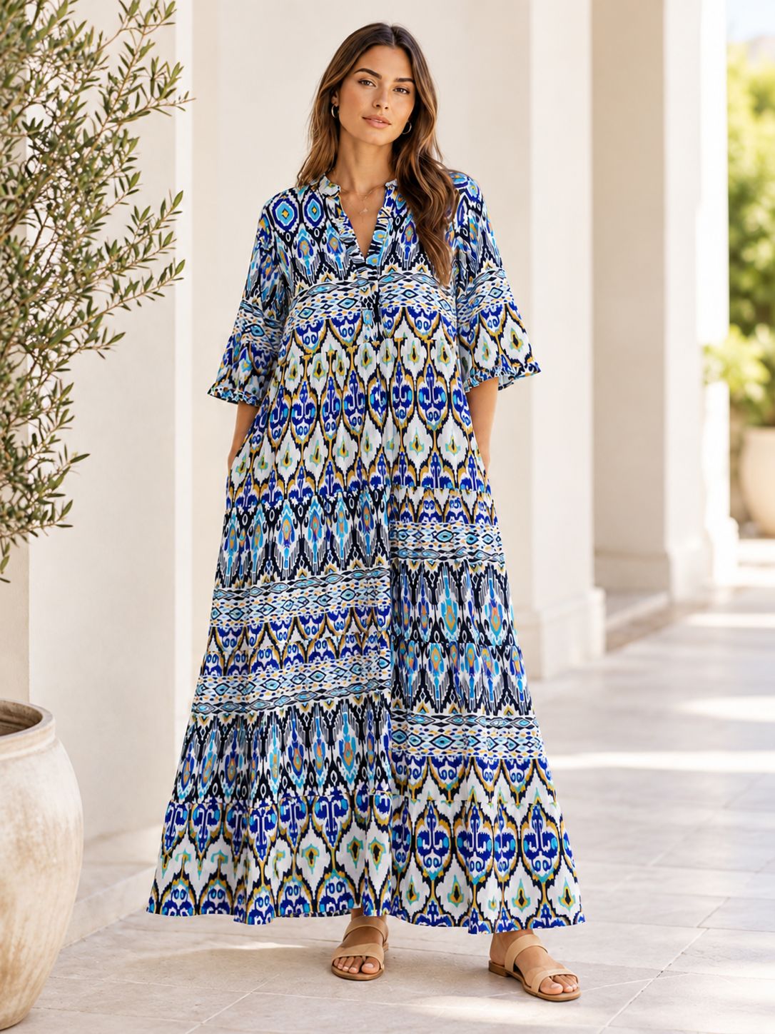 Mastik - MS23-35 - African Print - Multi, Size.: 1 (S)