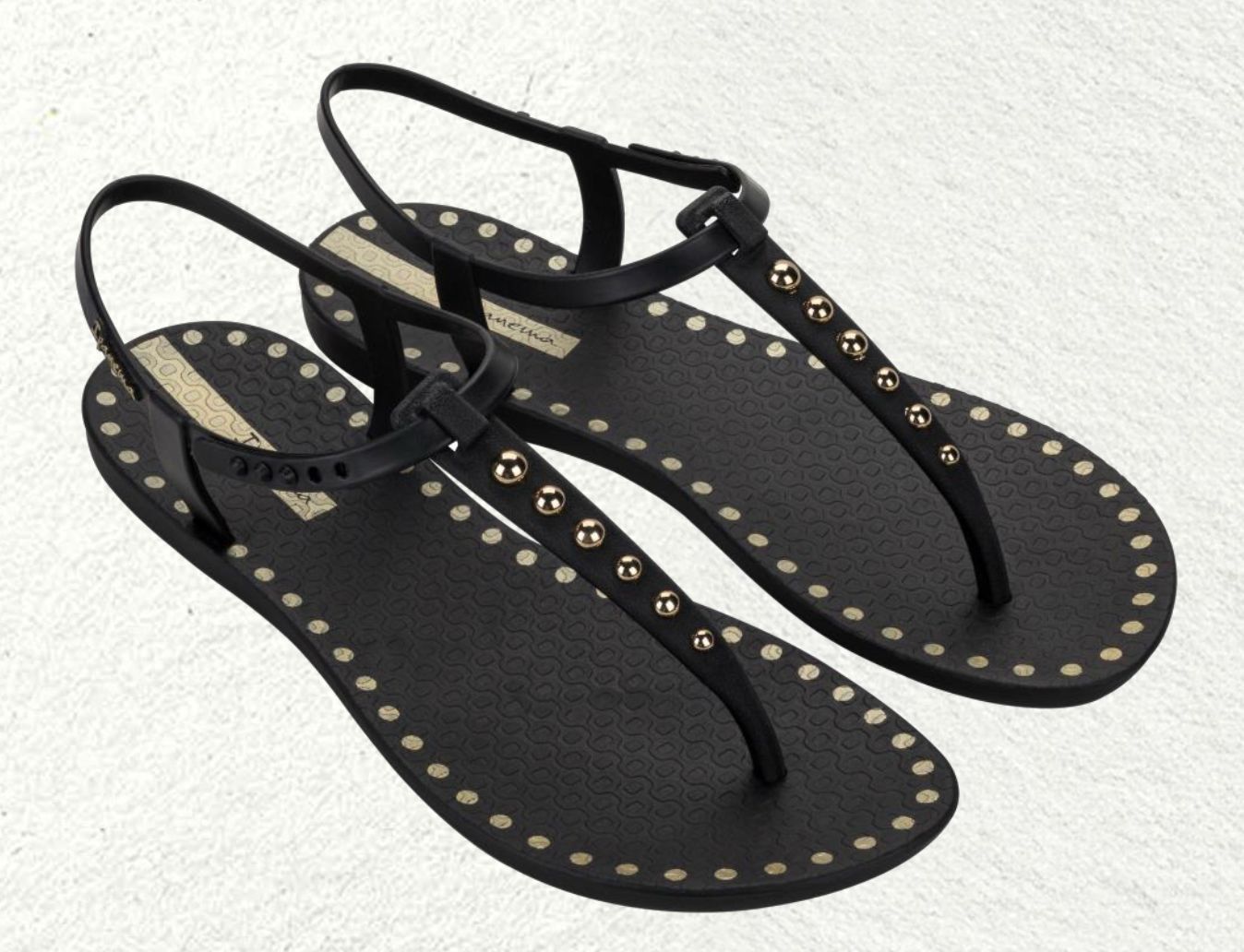 Ipanema - Class Dots - Gil27337BKGD-AO, Colour: Black/Gold, Sizes: UK3