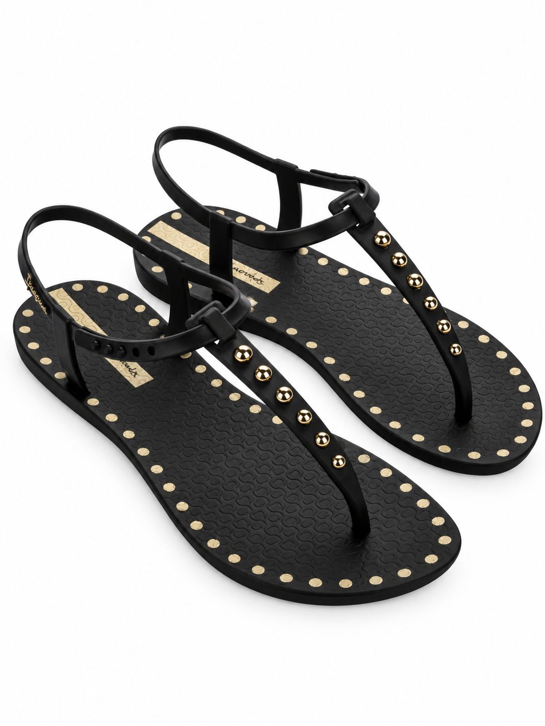 Ipanema - Class Dots - Black/Gold dots, Sizes: UK3