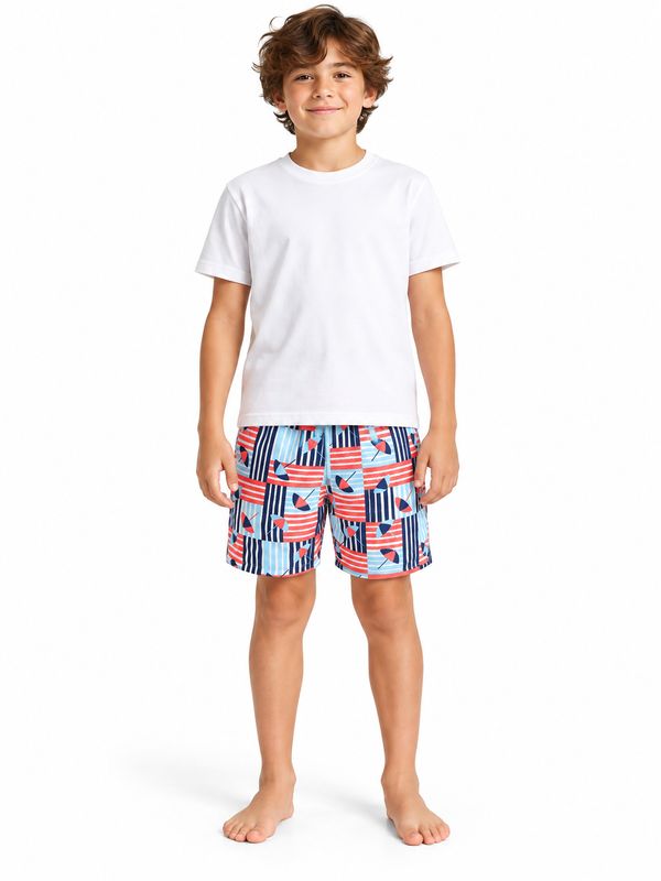 Breazies - Boy Swim Shorts - Umbrellas Navy