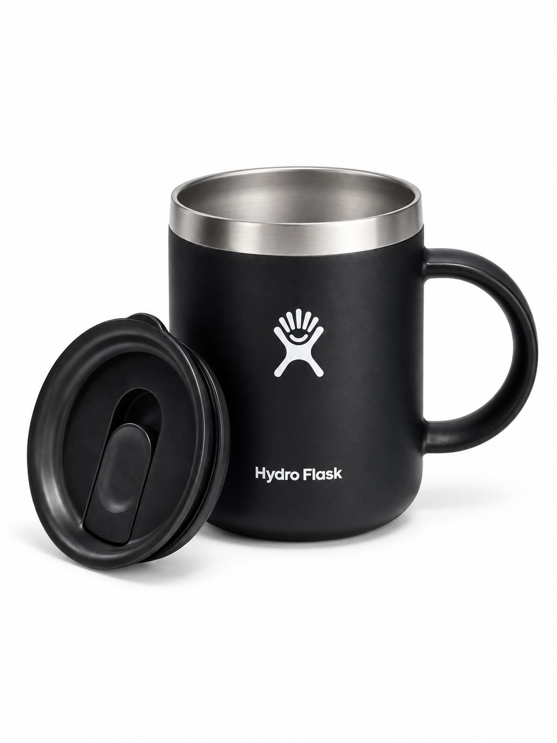 Hydro Flask Coffee Mug - 12oz - 2 colour options, Colour: Black-001, Size.: 12oz/354ml