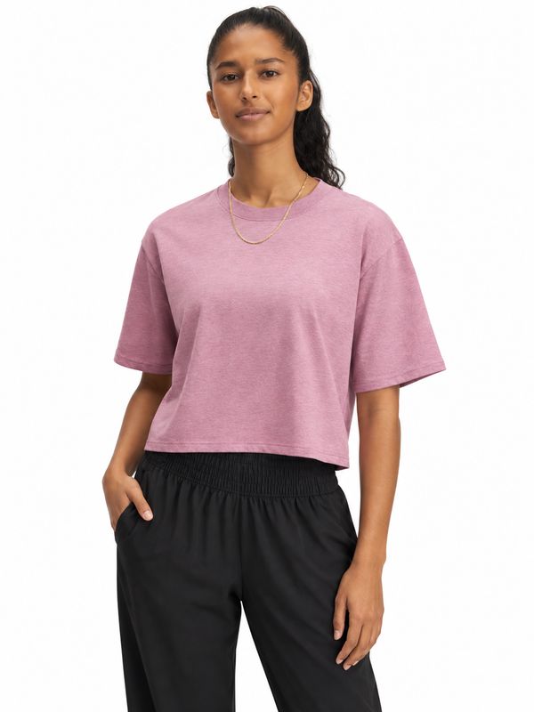 Under Armour -Under Armour - UA Rival SS - Fuchsia Dusk Light Heather