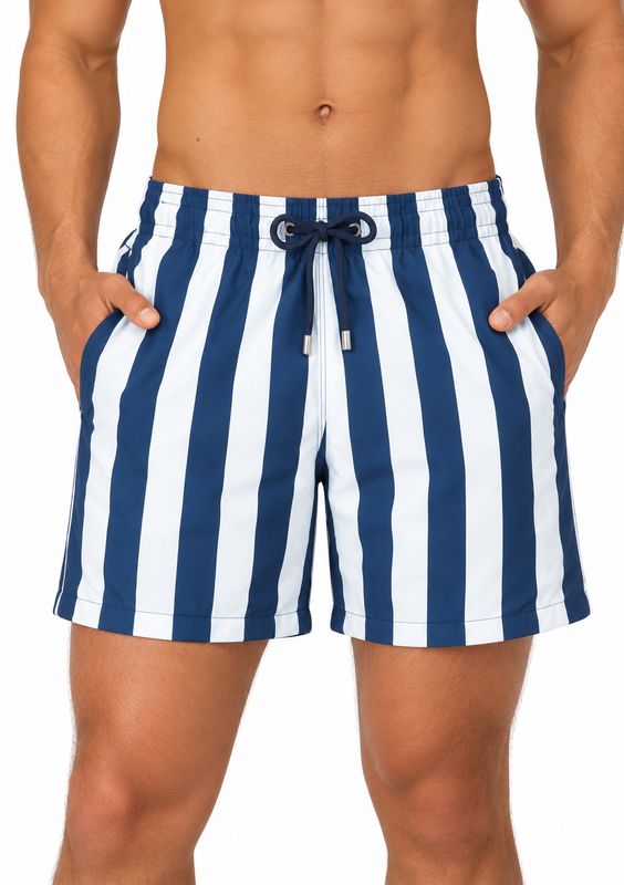 Granadilla - Mens Original Shorts  Stripe - Navy