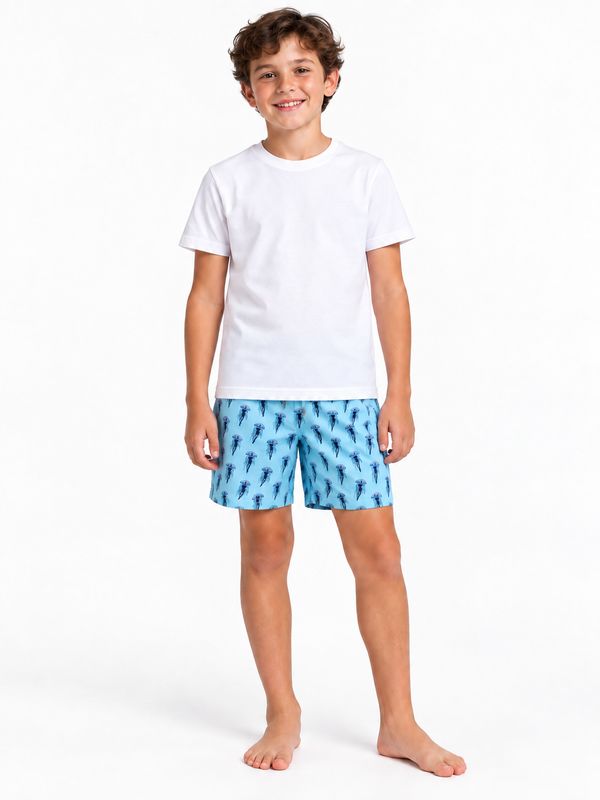 Breazies - Boy Swim Shorts - Jelly Fish Blue