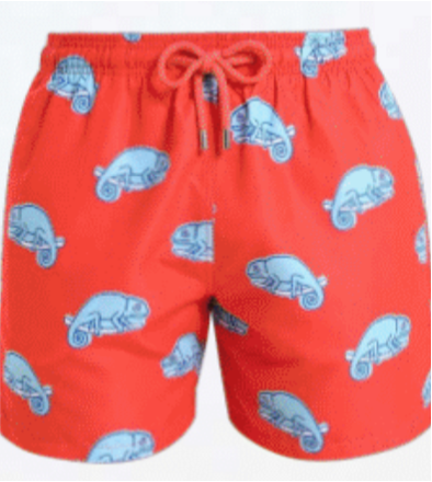 Breazies - Boy Swim Shorts - Chameleon - Orange, Size.: 1-2