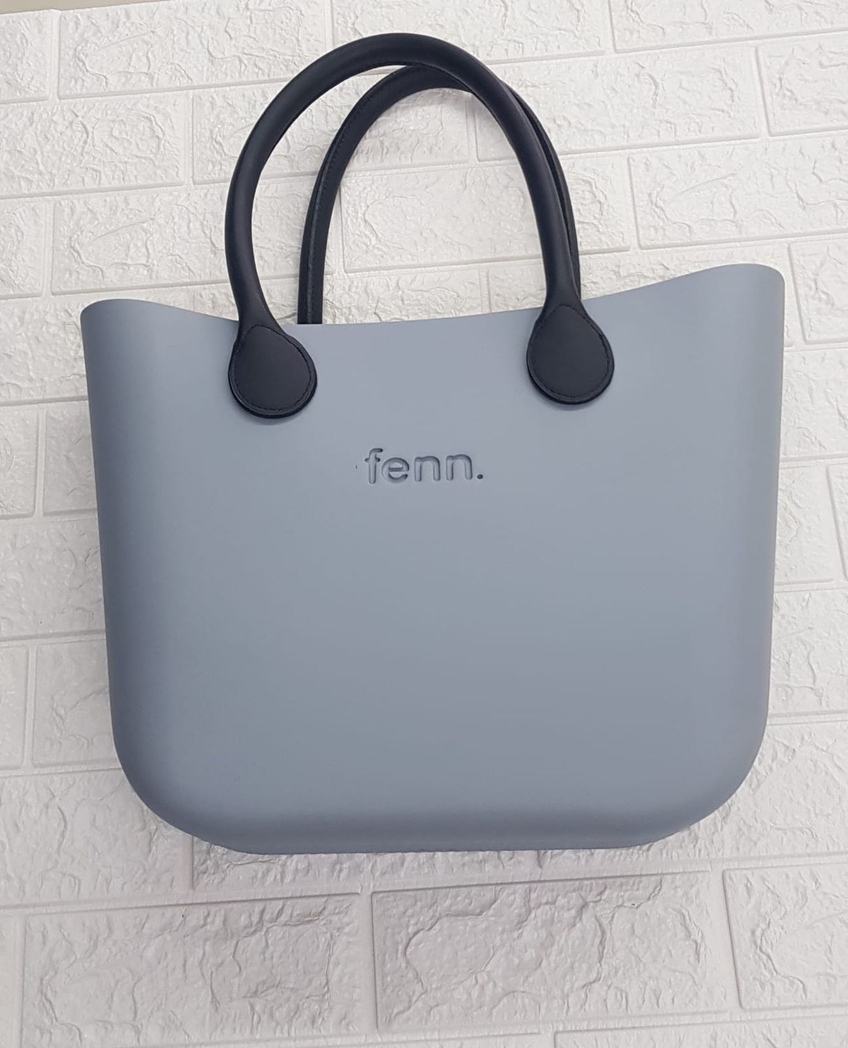 Fenn Collection - Original Bag Blue Haze / Beige Inner, Handles: Microfiber/Black Handles, Inner Colour: Beige Inner
