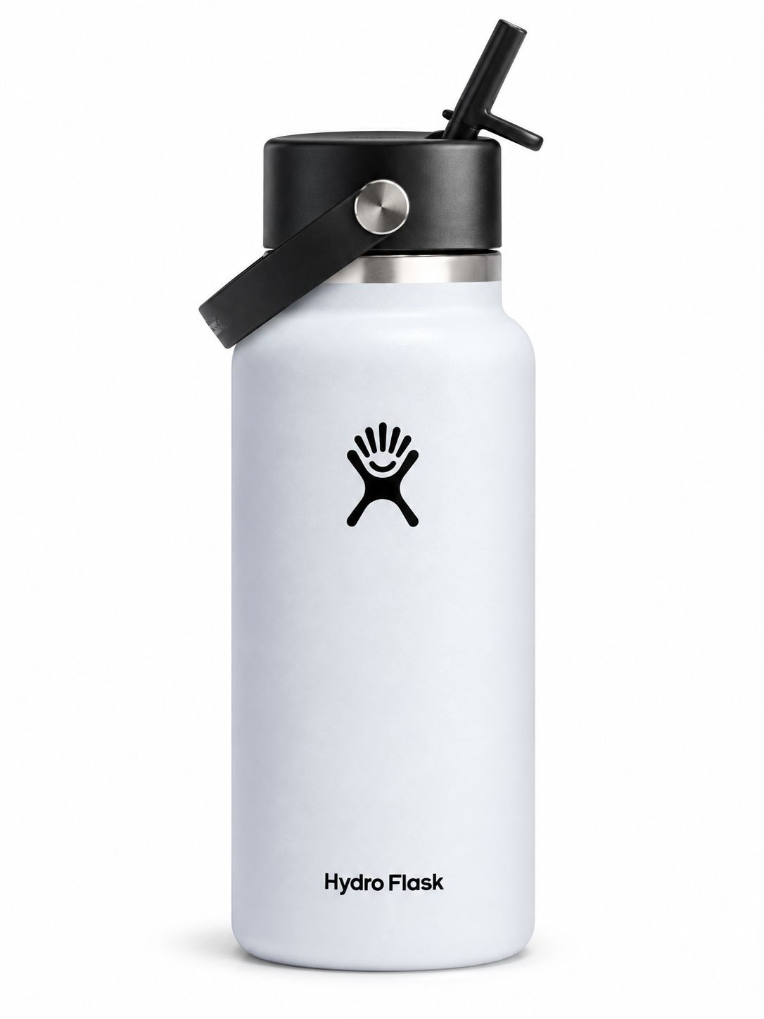 Hydro Flask Wide Mouth With Straw Cap 32oz - 6 colour options, Colour: White-110