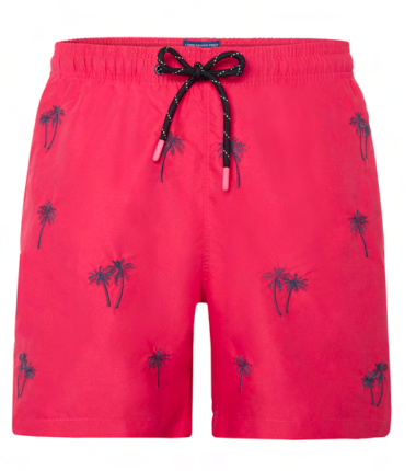 FNF - Trunks - Palms Emb - ﻿Pink cerise