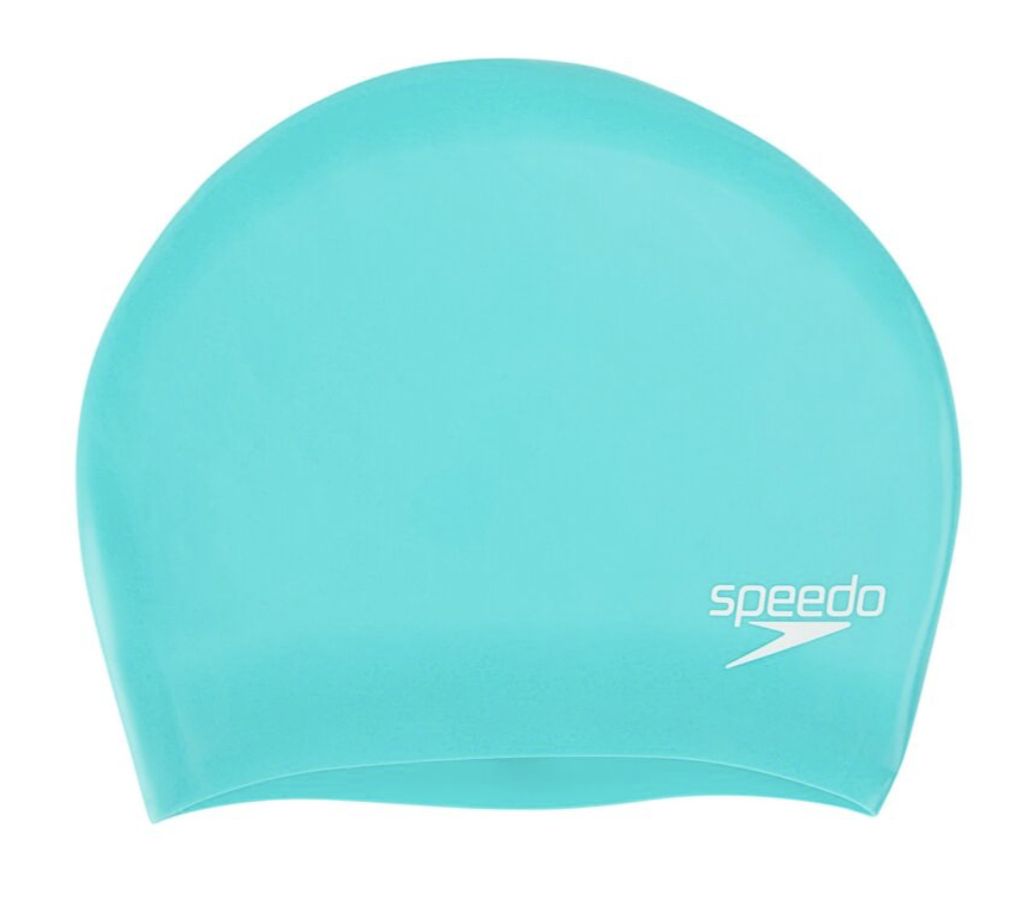 Speedo Plain Long Hair Swim Cap - Spearmint