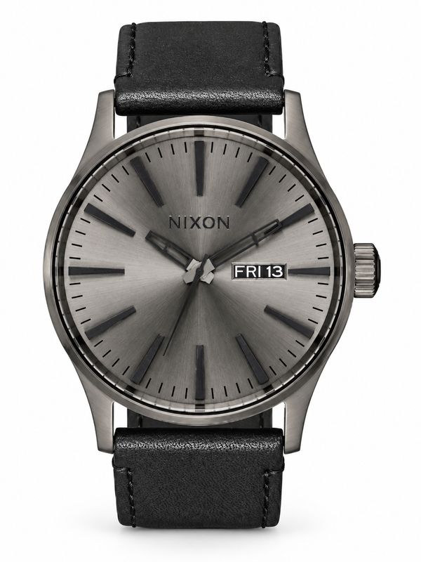 Nixon - Sentry Leather - Gunmetal / black