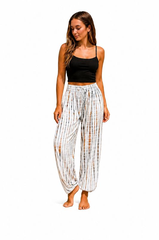 Indoblu - LP7 - Relaxed Pants - Motive - White