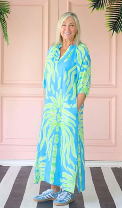 Frock n Roll - Bianca Raglan - Blue &amp;Lime -BR-6, Size.: XS