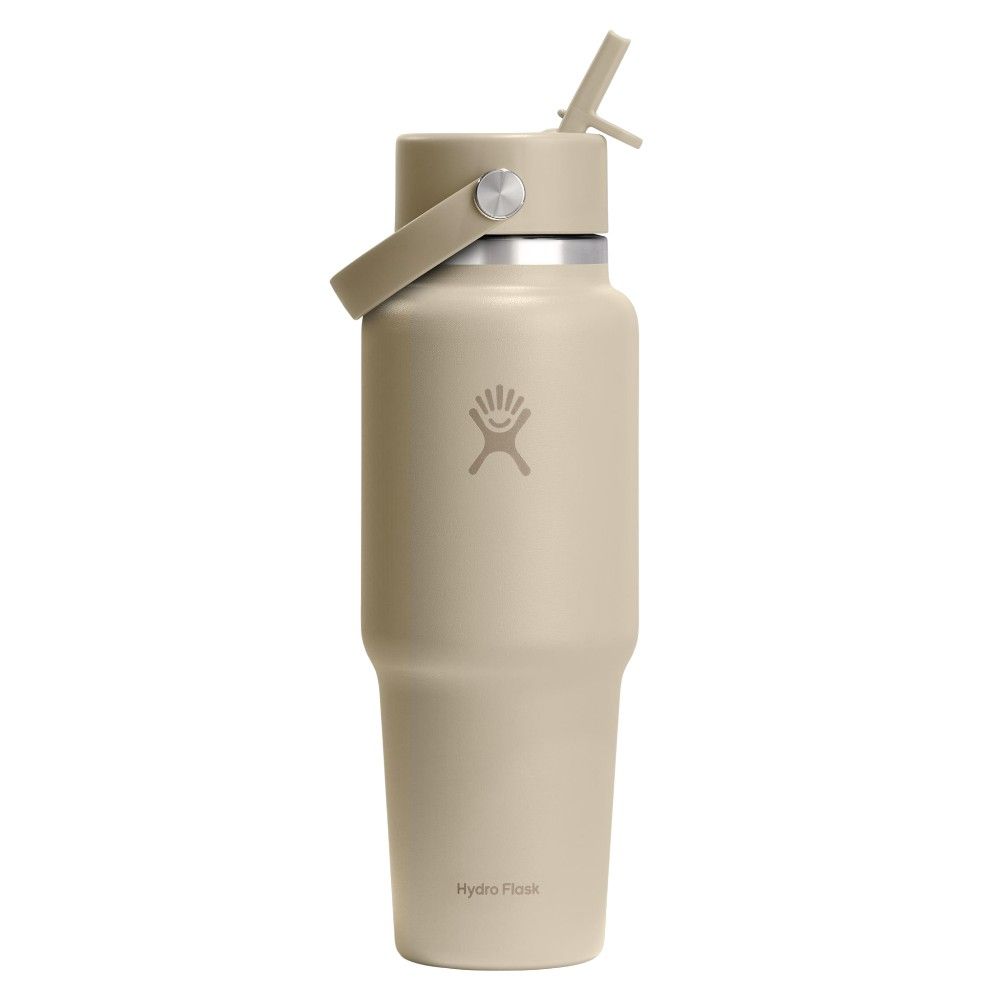 Hydro Flask Travel Bottle with Straw Cap 32oz Oat WT32BFS114
