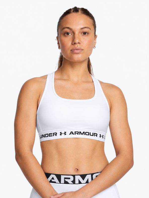 Under Armour - Crossback Mid Bra - White