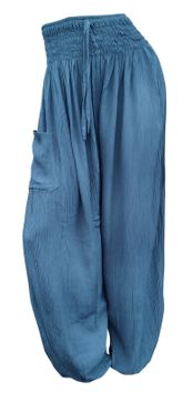 Indoblu - LP7 - Relaxed Pants - Krinkle, Colour: Grey, Size.: Regular
