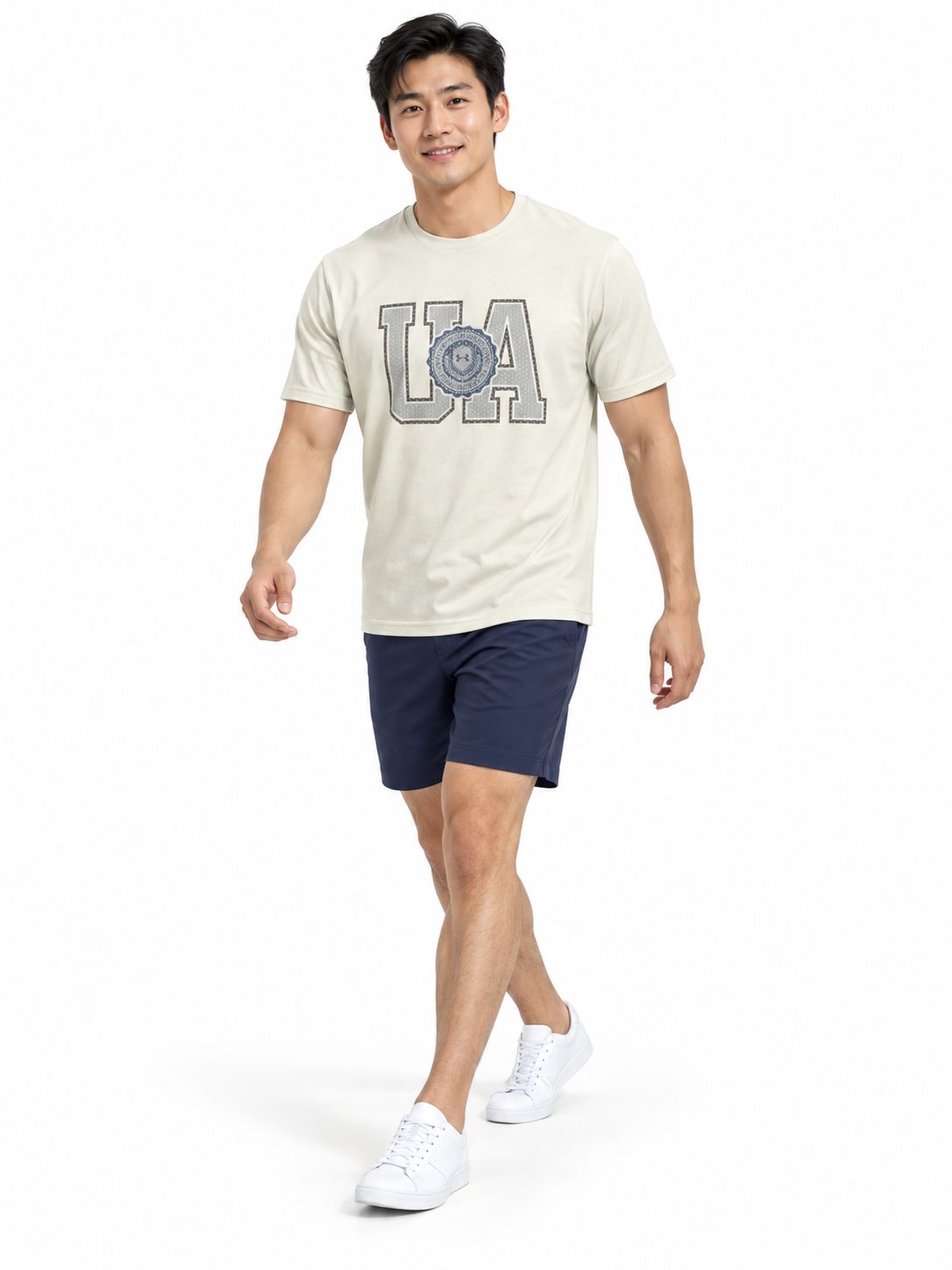 Under Armour - Tees - UA College Crest Logo SS - 6005611-279, Sizes: XS