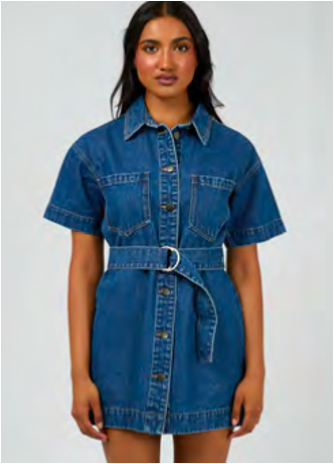 AAE Sunny Denim Dress - Heritage Blue, Size.: 8