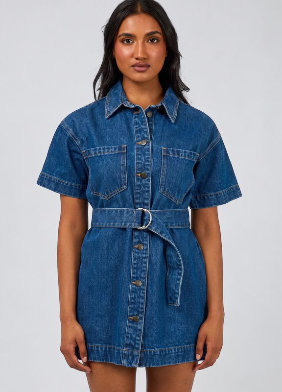 AAE Sunny Denim Dress - Heritage Blue