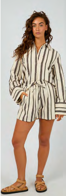 AAE - Rosa Stripe Short